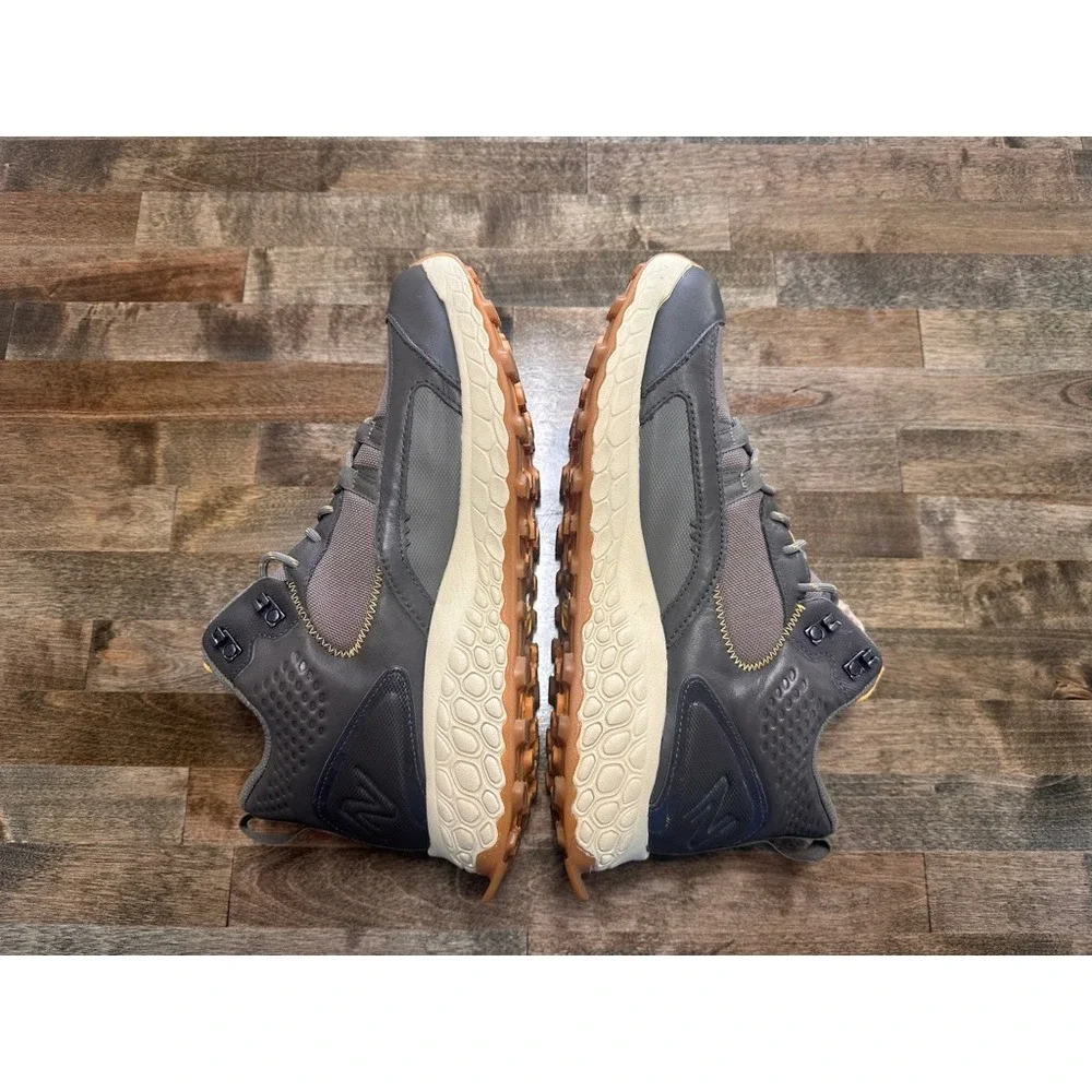 New Balance Fresh Foam X Hierro Mid GTX Grey Yellow MTHIMCBE Mens 10 2E Wide